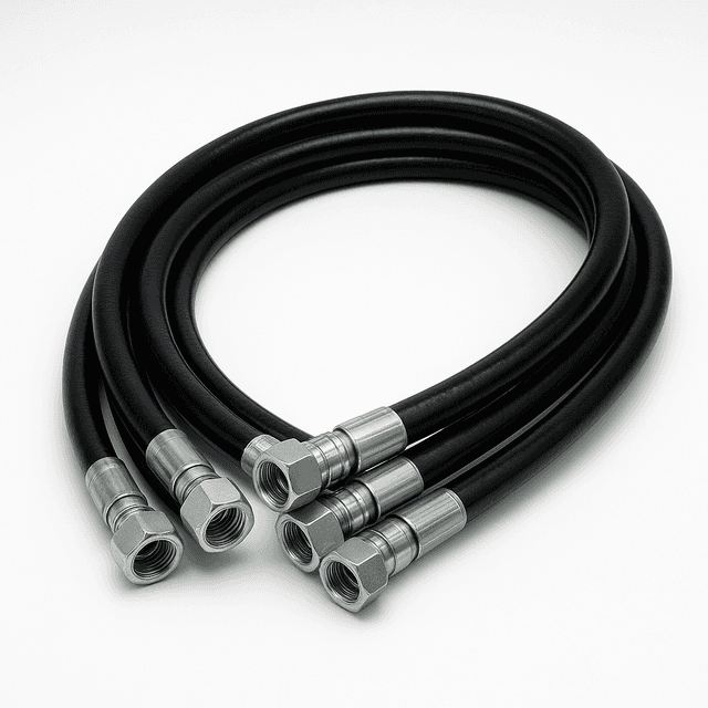 hydraulic hose assemby with end fittings